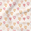 Rainbow Hearts (Cream) | Children, Holiday Fabric Design | Indy Bloom Design